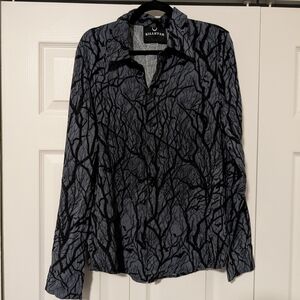 EUC Killstar Night Grove Button-down Shirt